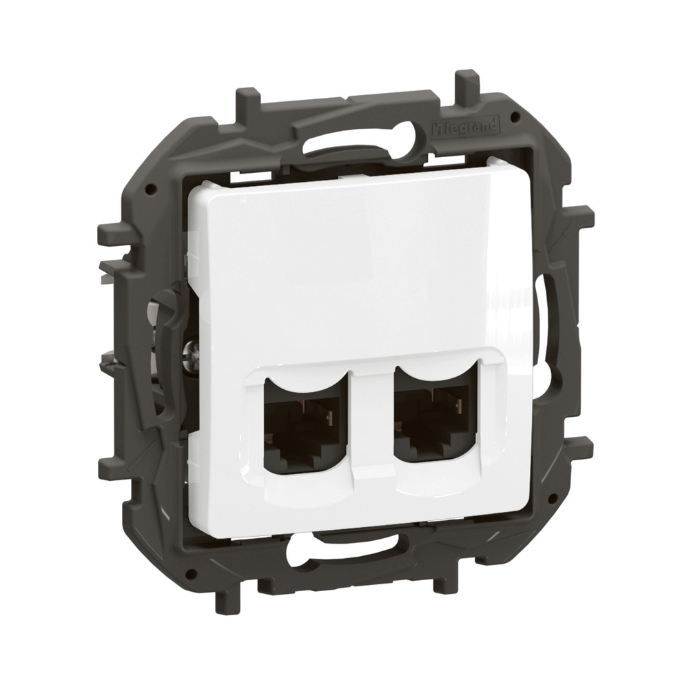 Розетка 2x RJ45 STP cat.6A Бял  - Legrand Niloe New NP4335WH