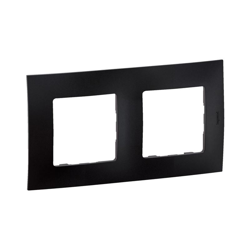 Frame 2x Black - Legrand Niloe New NP112BK