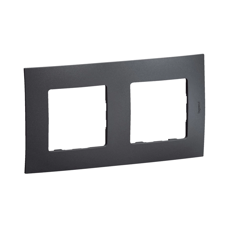 Рамка 2x Тъмно сив  - Legrand Niloe New NP112GR