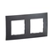 Рамка 2x Тъмно сив  - Legrand Niloe New NP112GR