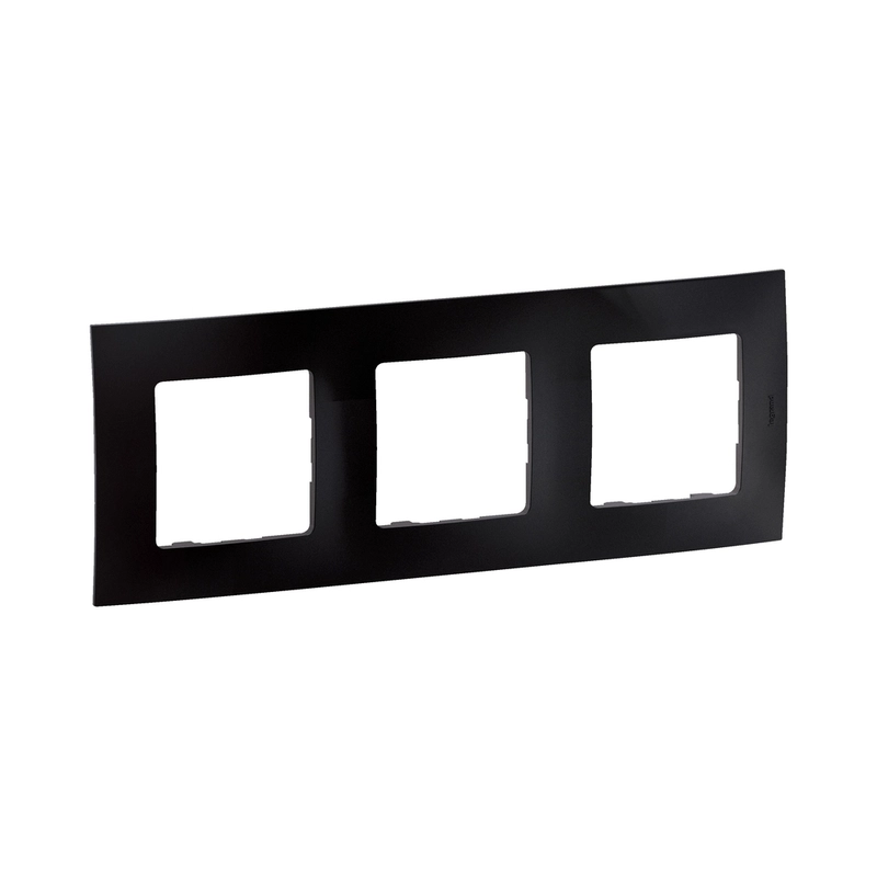 Рамка 3x Черен  - Legrand Niloe New NP113BK