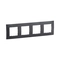Frame 4x Dark Grey - Legrand Niloe New NP114GR