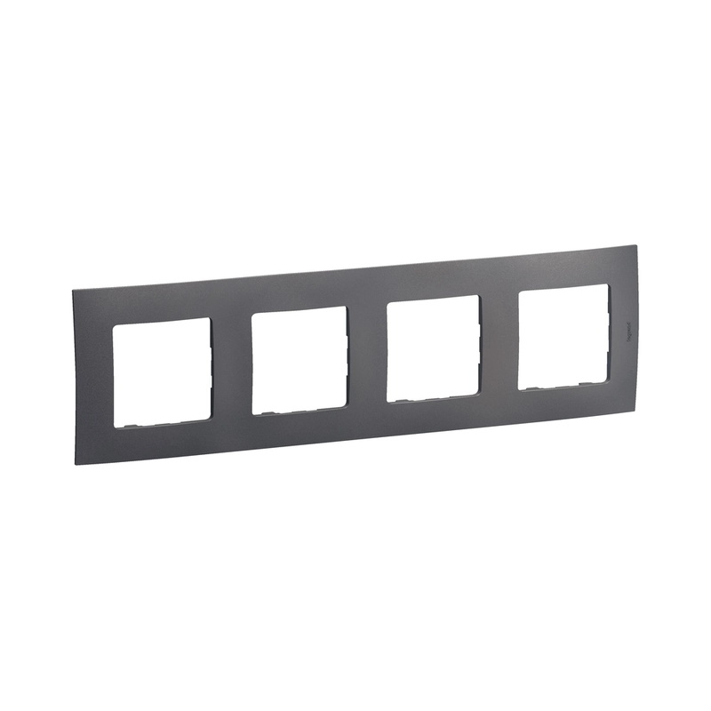 Frame 4x Light Grey - Legrand Niloe New NP114MG