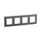 Frame 4x Light Grey - Legrand Niloe New NP114MG