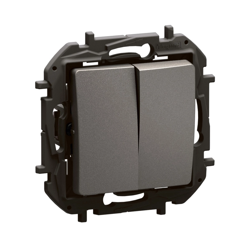 Сериен ключ 10A Сив  - Legrand Niloe New NP2120MG