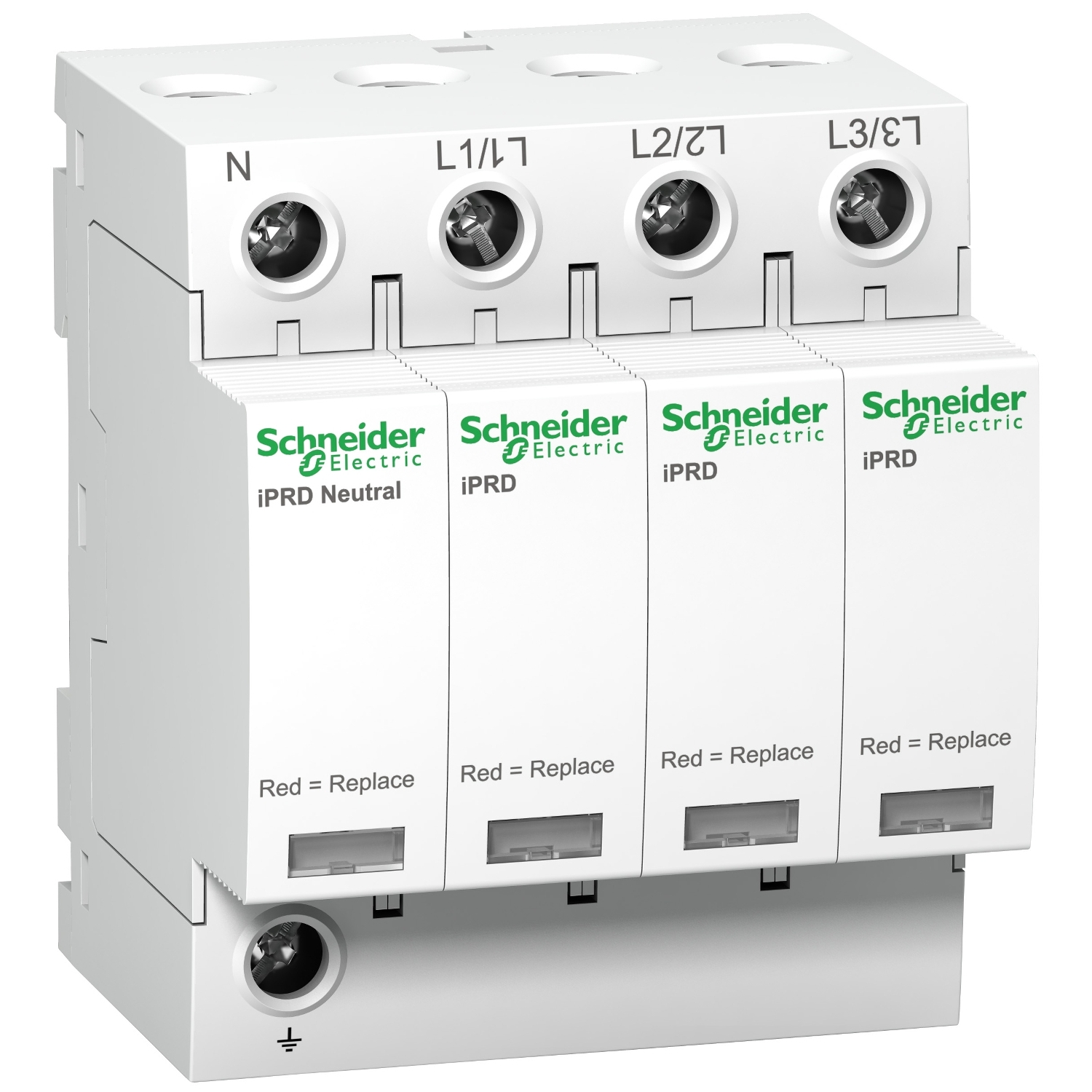 Катоден отводител - 3P + N - 350V - с дистанционна комуникация - SCHNEIDER ELECTRIC Acti 9 iPRD A9L65601