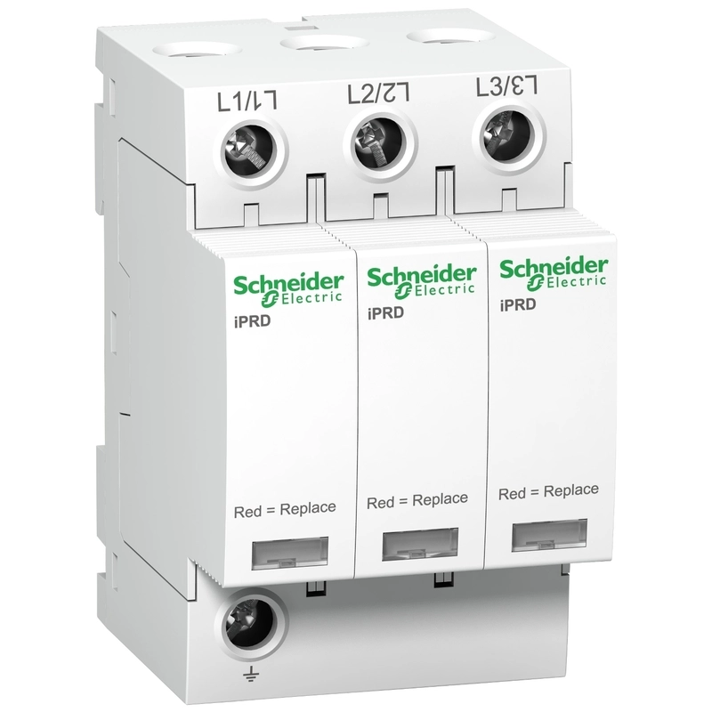 Катоден отводител - 3P - 350V - с дистанционна комуникация - SCHNEIDER ELECTRIC Acti 9 iPRD A9L40301