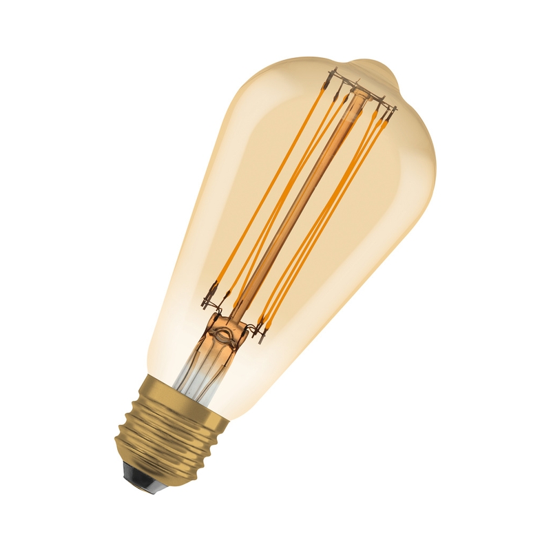 LED винтидж лампа 1906LEDISOND5,8W, 2200К, 230V FILGD E27 FS1, димируема - OSRAM Vintage 1906 LED CLASSIC SLIM FILAMENT EDISON DIMMABLE