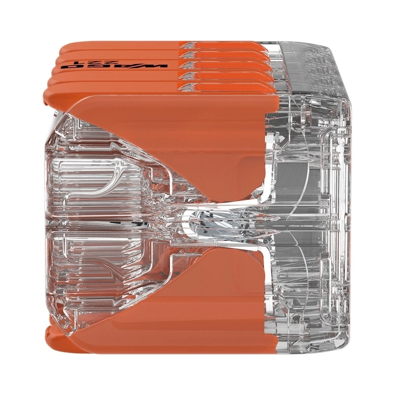 Бърза връзка Compact, за всички видове проводници отваряема 10x0,2 до 4 mm2 32A - Wago 221-420