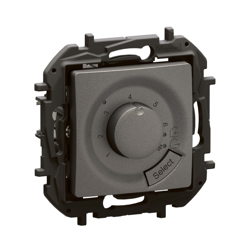 Термостат за подово отопление 7-40°C max 16A 250V Сив - Legrand Niloe New NP671MG