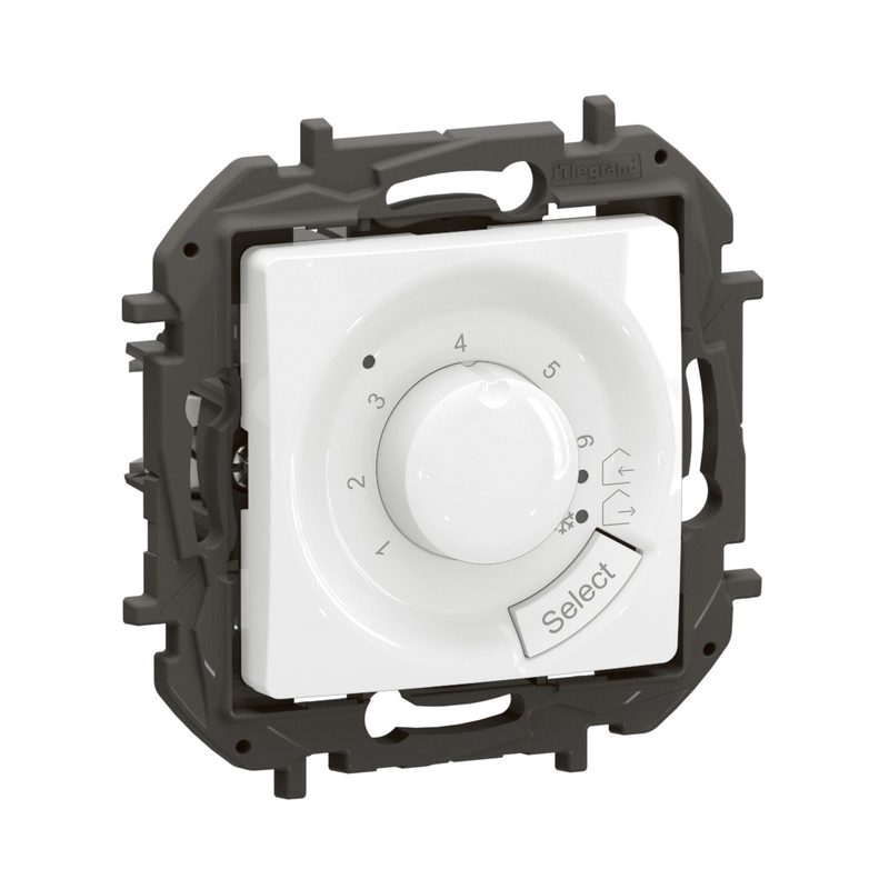 Термостат за подово отопление 7-40°C max 16A 250V Бял - Legrand Niloe New NP671WH