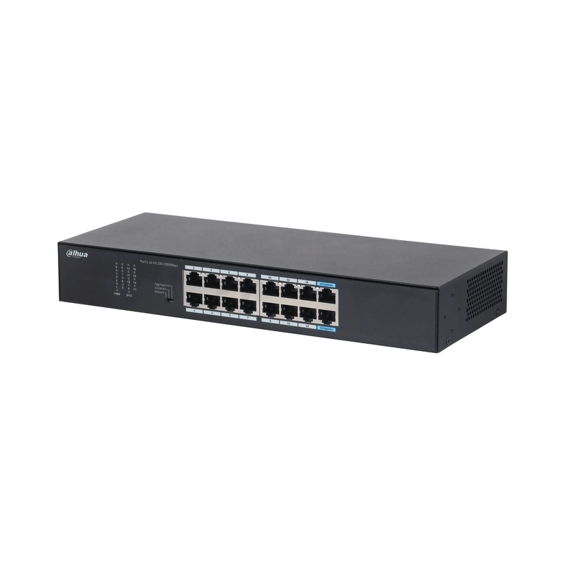 16 портов гигабитов мрежов комутатор L2 неуправляем - DAHUA S3016-16GT