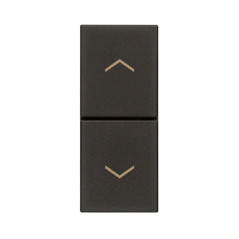 Бутон за щори 1P NO+NO 10A 1M Black  - VIMAR LINEA 30062.G