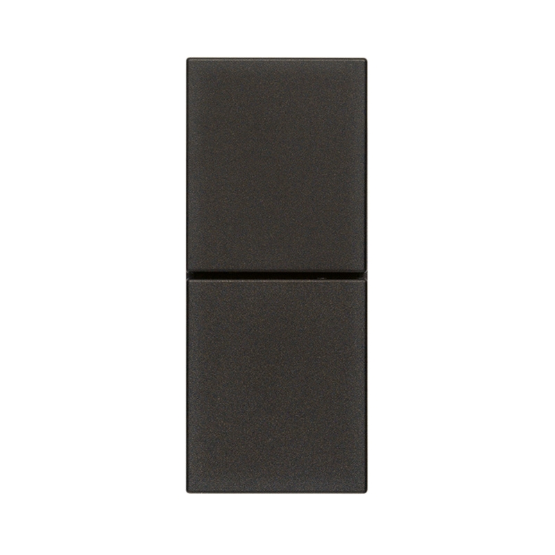 Два независими бутона 1P NO + 1P NO 10A 1M Black  - VIMAR LINEA 30066.G
