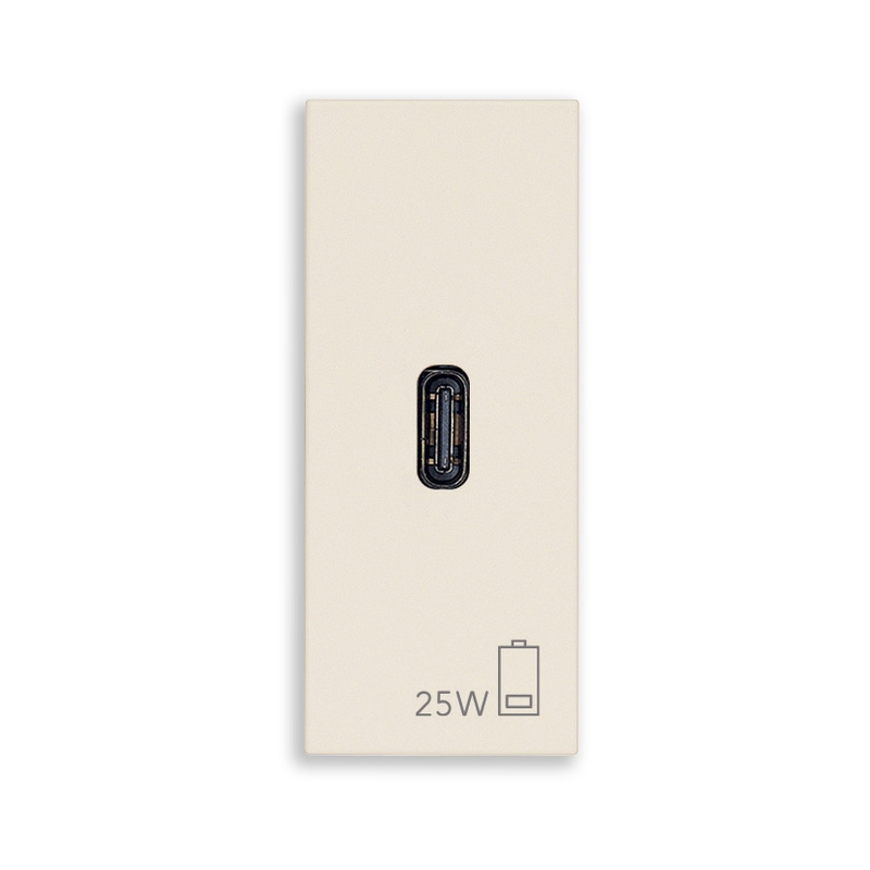 Розетка USB тип C Power Delivery 25W 1M Canvas  - VIMAR LINEA 30292.C25C