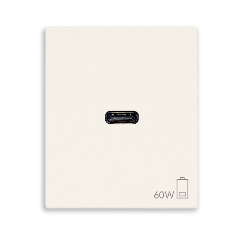 Розетка USB тип C Power Delivery 60W 2M White  - VIMAR LINEA 30298.60B