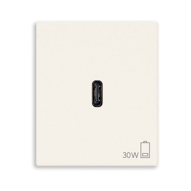 Розетка USB тип C Power Delivery 30W 2M White  - VIMAR LINEA 30298.B