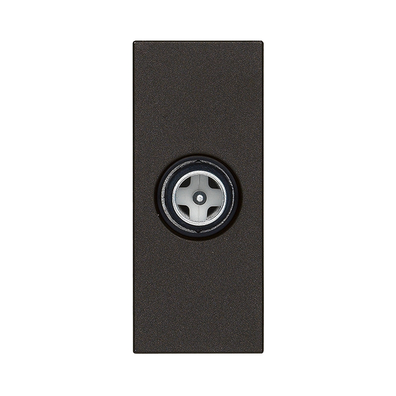 TV розетка коаксиална крайна мъжка 1dB 1M Black  - VIMAR LINEA 30300.01G