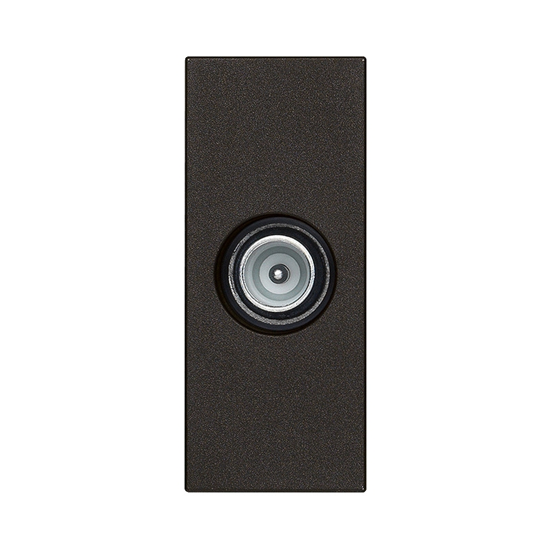 TV розетка коаксиална преходна мъжка 10dB 1M Black  - VIMAR LINEA 30300.10G