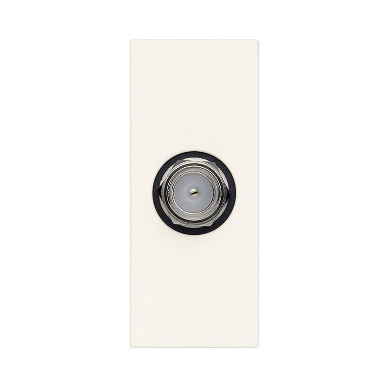 TV розетка коаксиална F-тип конектор 1M White  - VIMAR LINEA 30318.B