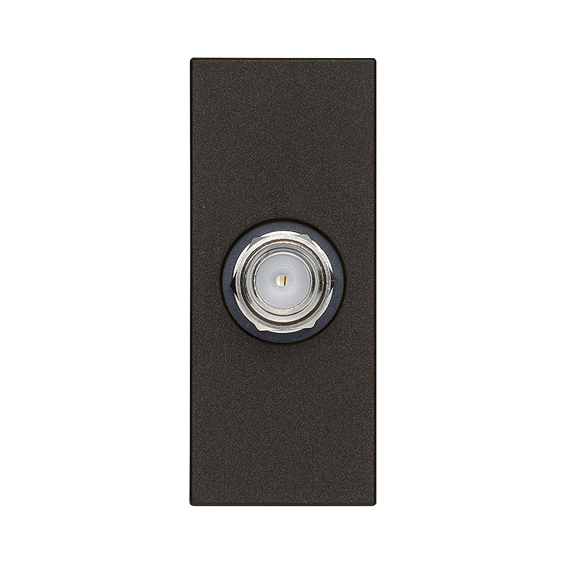 TV розетка коаксиална F-тип конектор 1M Black  - VIMAR LINEA 30318.G
