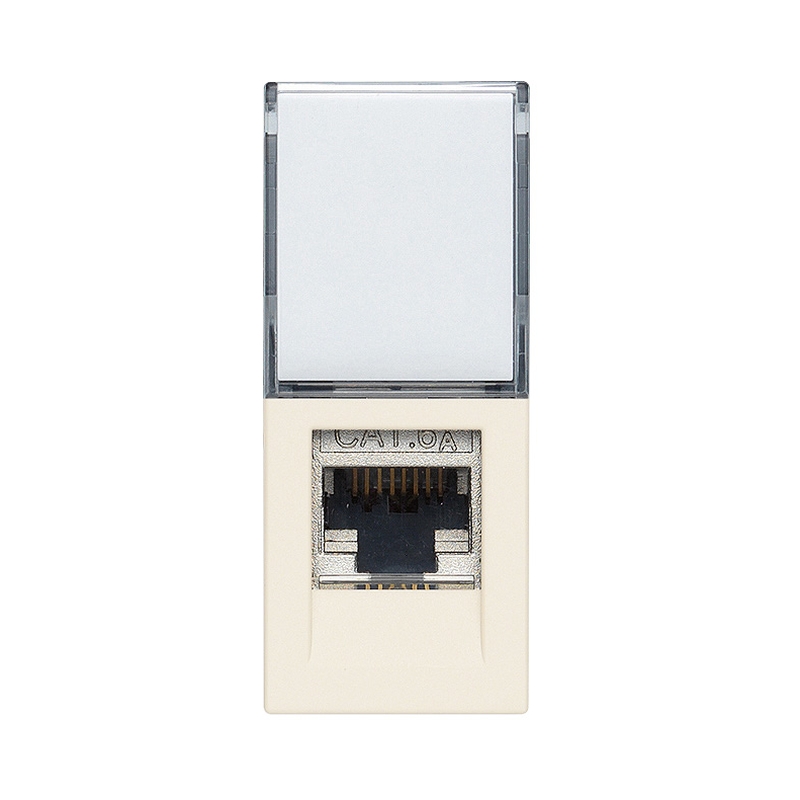 Розетка RJ45 FTP cat.6A Netsafe 1M Canvas  - VIMAR LINEA 30339.16C