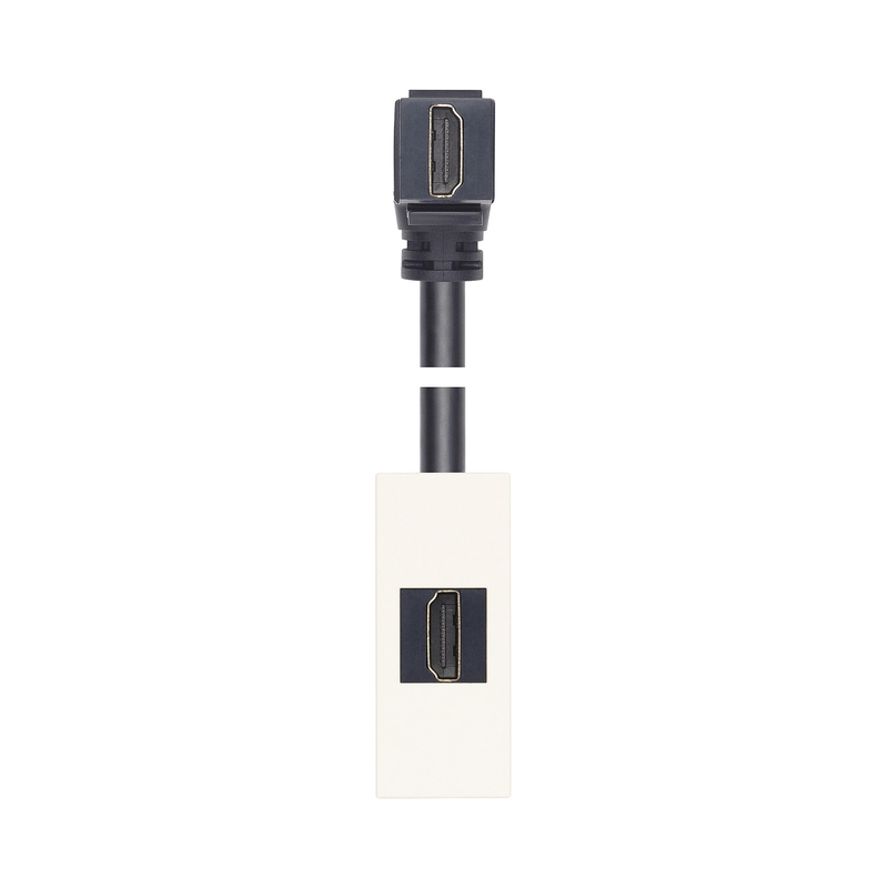 Розетка HDMI 2.1b с 90° кабел 1M White  - VIMAR LINEA 30346.HB