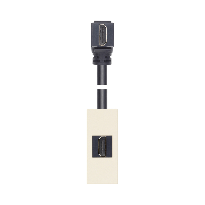 Розетка HDMI 2.1b с 90° кабел 1M Canvas  - VIMAR LINEA 30346.HC