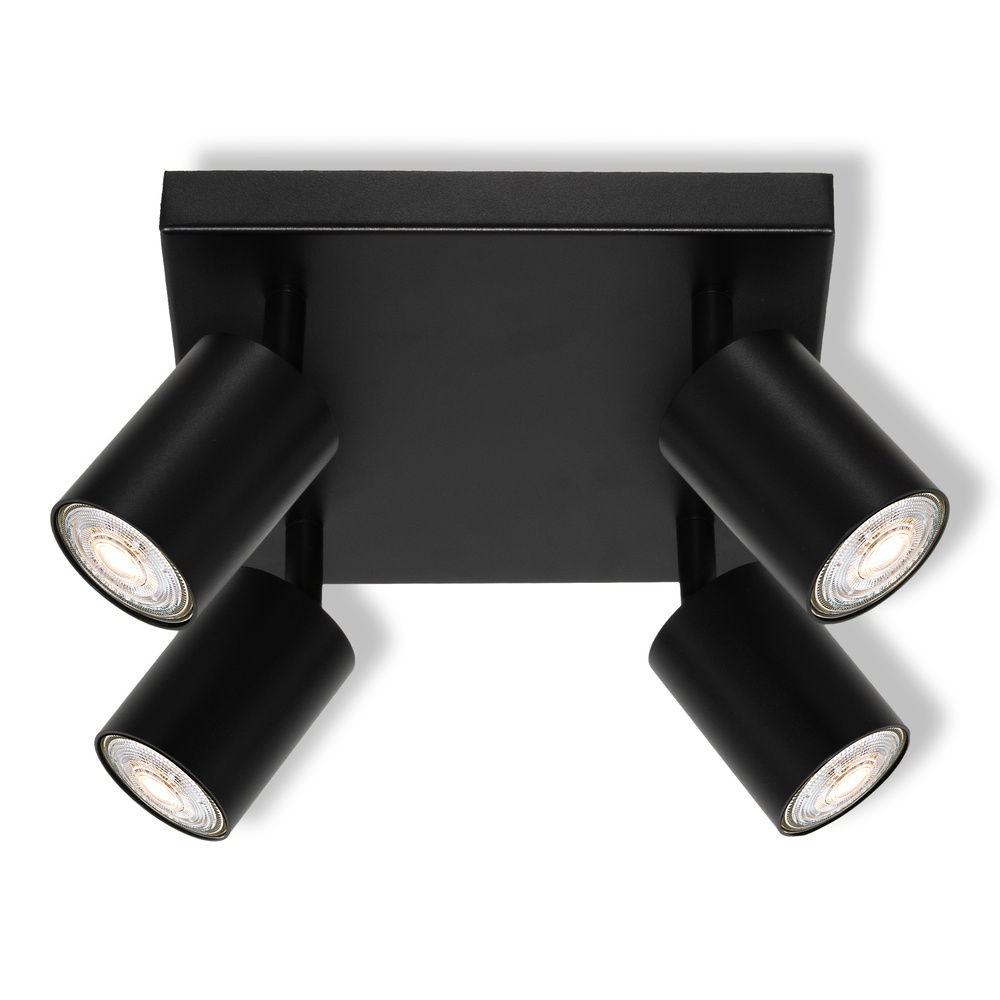 Декоративен спот прожектор ELEMENTAL PL 4XGU10 черен - OSRAM