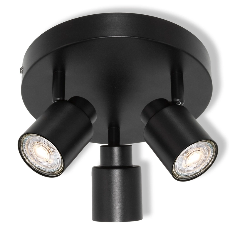 Декоративен спот прожектор PRIMAL PL 3XGU10, черен - OSRAM