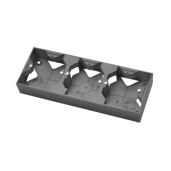 Конзола 3x открит монтаж Сив мат - OSPEL Aria PNP-3U/70
