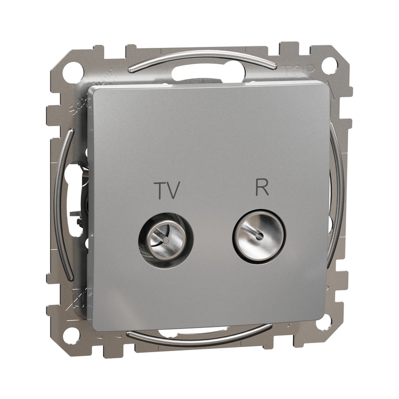 TV/R Розетка крайна 4dB Алуминий  - Schneider Electric Sedna Design SDD113471R
