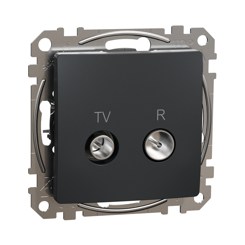 TV/R Розетка крайна 4dB Антрацит  - Schneider Electric Sedna Design SDD114471R