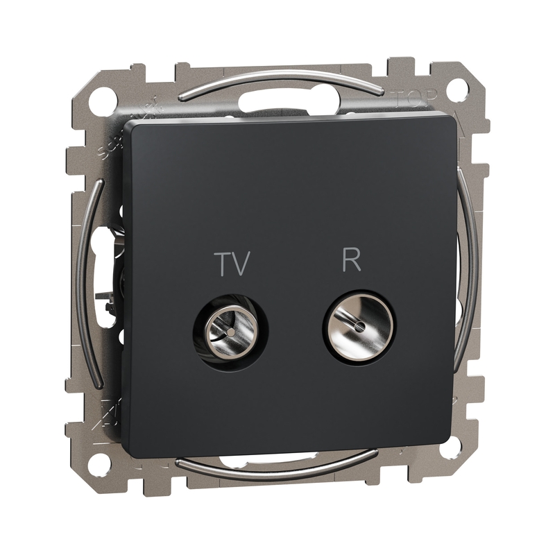 TV/R Розетка преходна 7dB Антрацит  - Schneider Electric Sedna Design SDD114474R