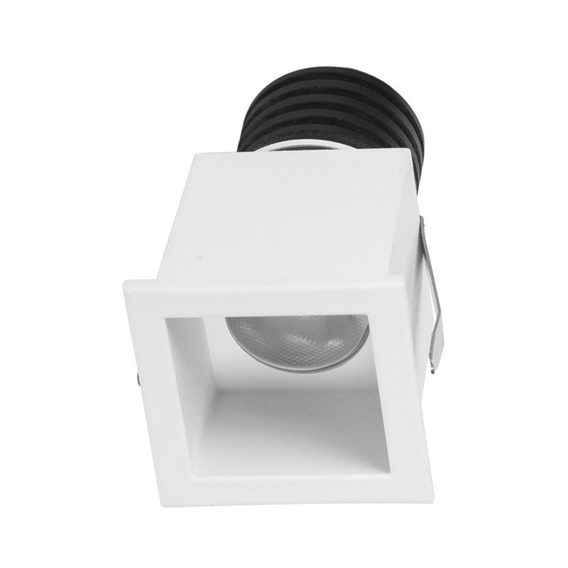 VK/04219/W/W Вграден LED спот, 2W, 3000K, 217lm, 8°, IP20, бял - VK LED Onti