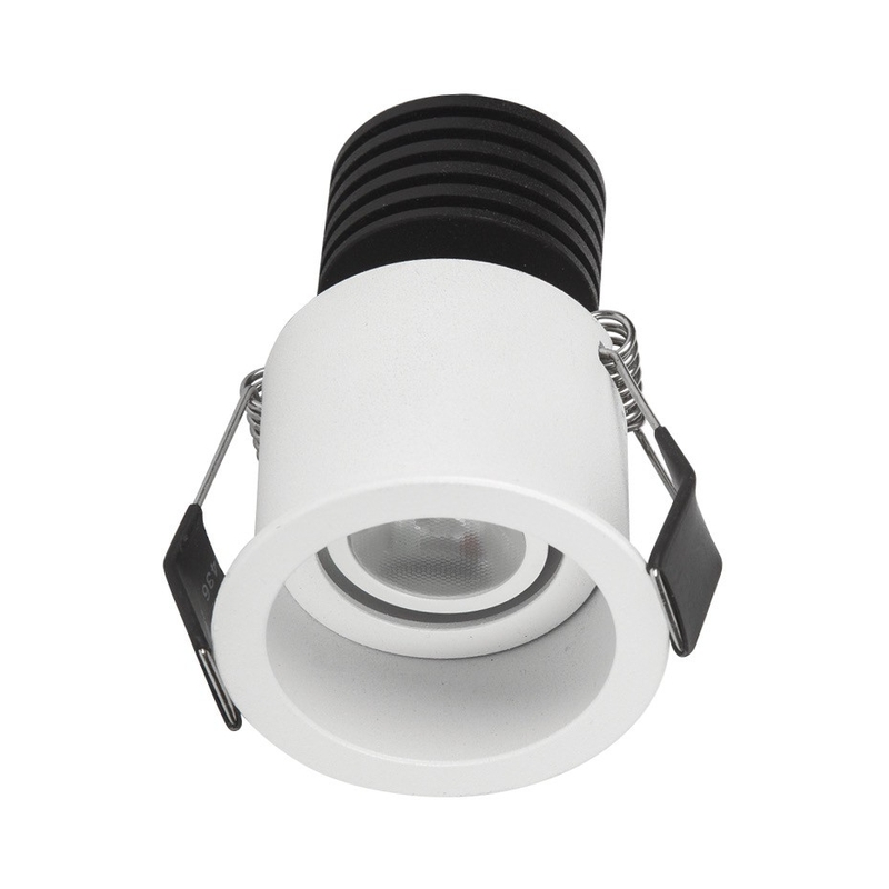 VK/04220/W/W Вграден LED насочваем спот, 3W, 3000K, 89lm, 8°, IP20, бял - VK LED Onti