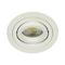 VK/03015G/W Насочваем кръгъл спот GU10/PAR16, Max12W (LED), IP20, ø9.15x2.8cm, бял - VK LED Cree