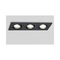 VK/03014G/3/B Square directional spot, 3xGU10/PAR16, Max 3x12W (LED), IP20, 25.5x9.3x2.8cm, black - VK LED Cree