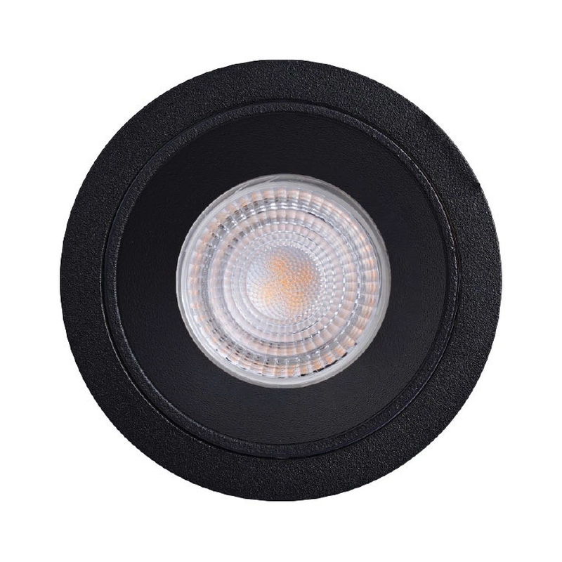 VK/03299G/B Спот за вграждане за GU10/PAR16, Max12W (LED), IP20, ø7.5x3.3cm, черен - VK LED Ikon
