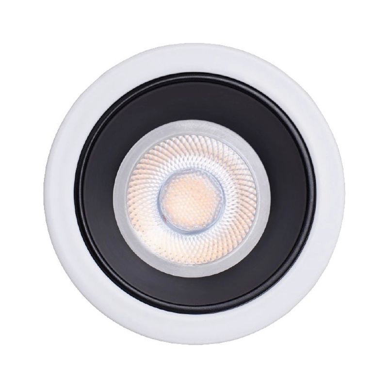 VK/03299G/WB Спот за вграждане за GU10/PAR16, Max12W (LED), IP20, ø7.5x3.3cm, бял-черен - VK LED Ikon