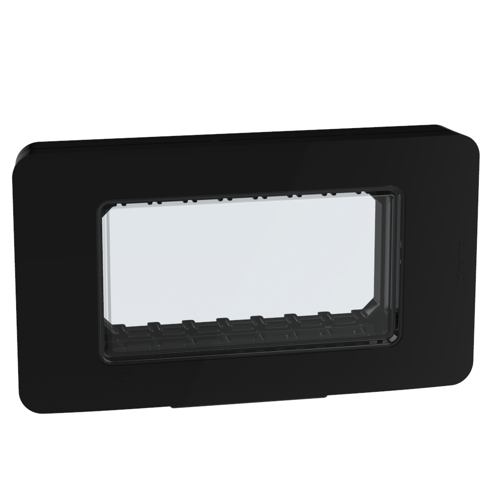 Водоустойчив лицев панел и носеща рамка 4M  IP55 Графит - bticino Light Now 28604YD
