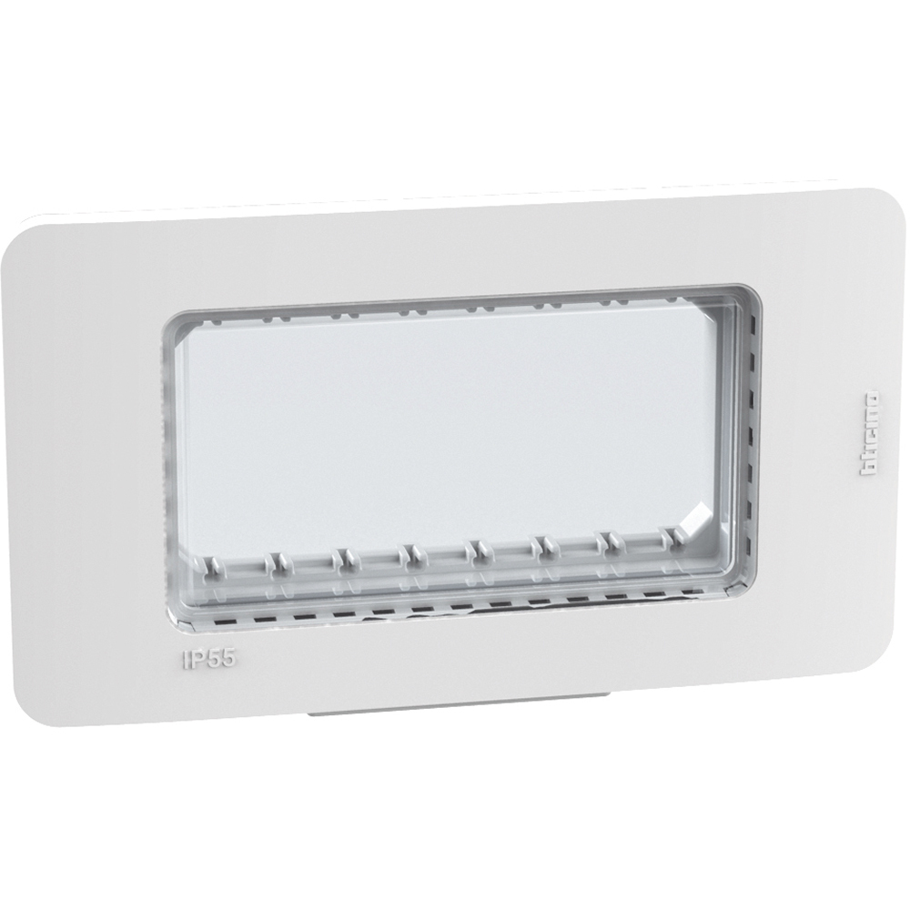 Водоустойчив лицев панел и носеща рамка 4M  IP55 Бял - bticino Light Now 28604YW
