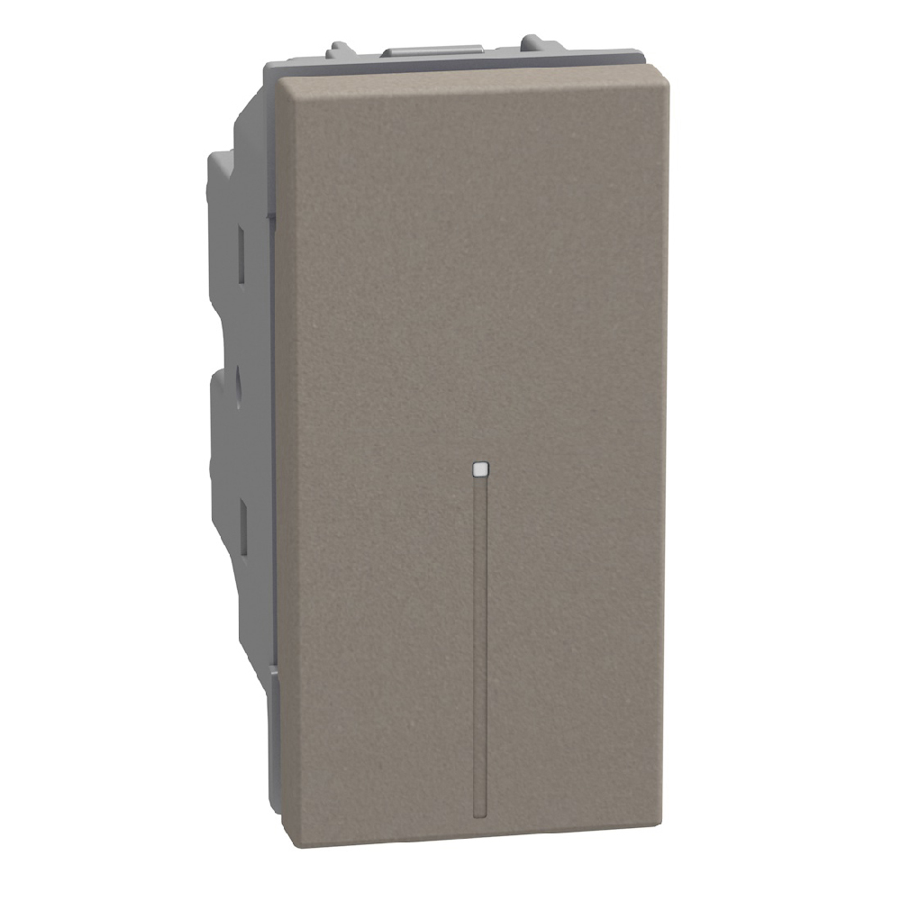 Бутон ключ аксиален 1M 10А Камък - bticino Light Now YG4055A