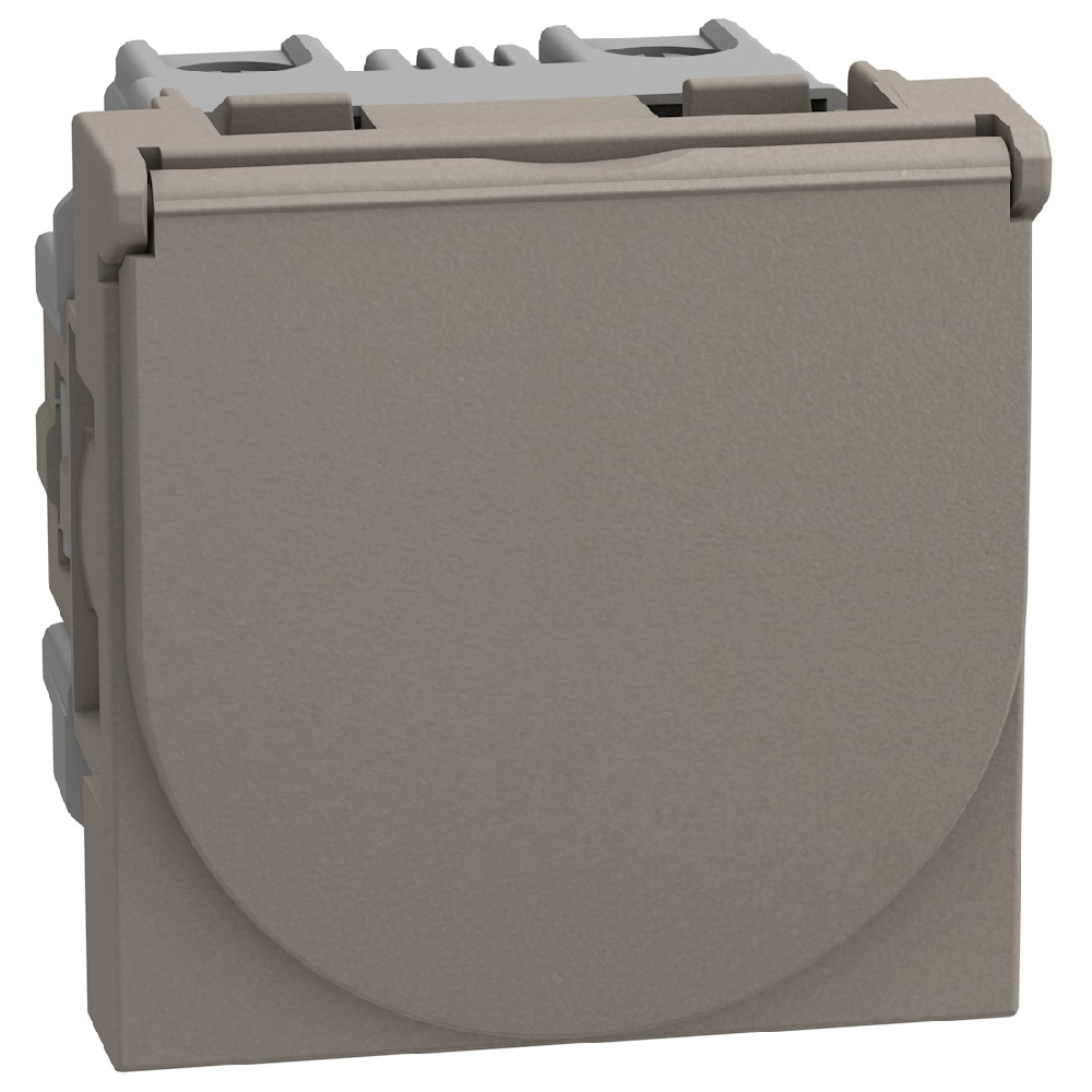 Контакт Шуко с капак 2Р+Е 16А 2M Камък - bticino Light Now YG4141P