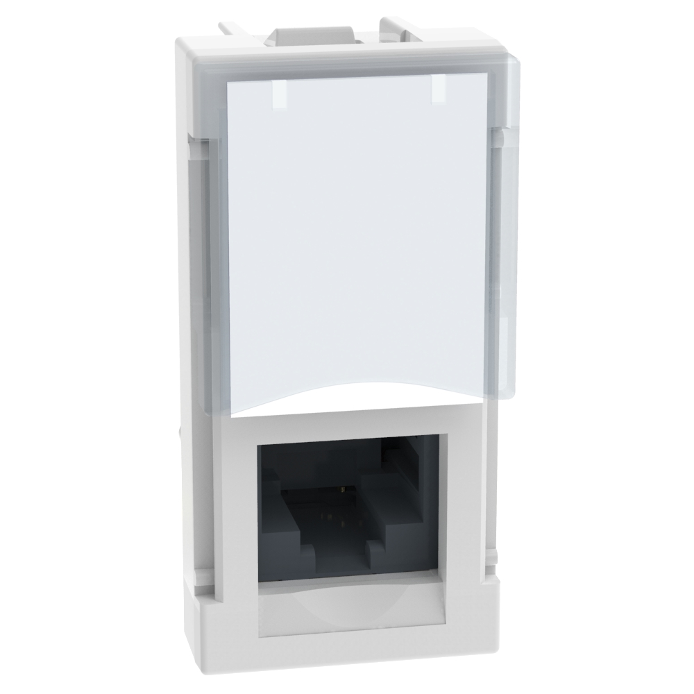 Розетка RJ45 UTP cat.5е 1M Бял - bticino Light Now YW4279C5E