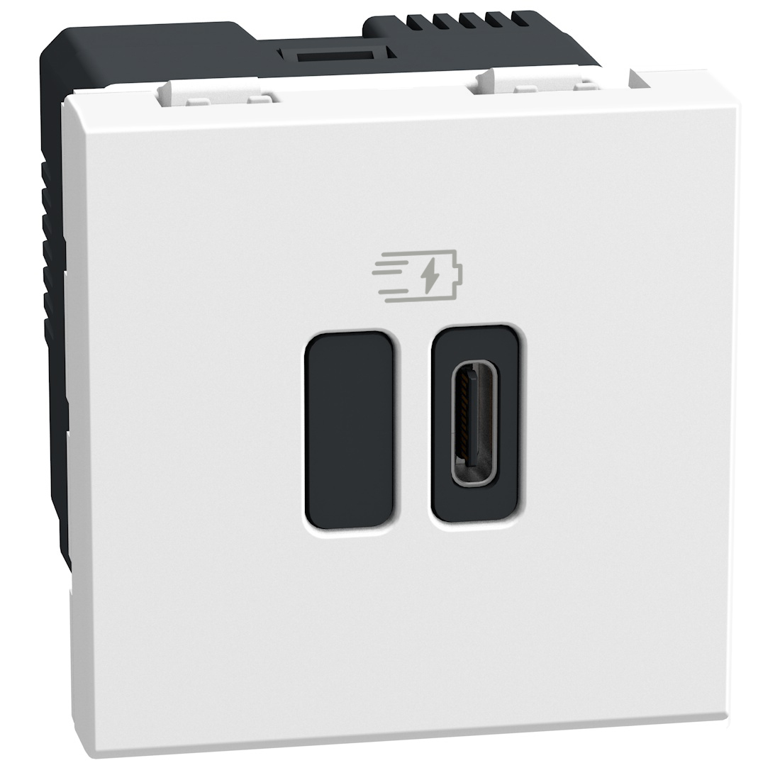 Розетка USB тип C Power Delivery 45W 2M Бял - bticino Light Now YW4294C