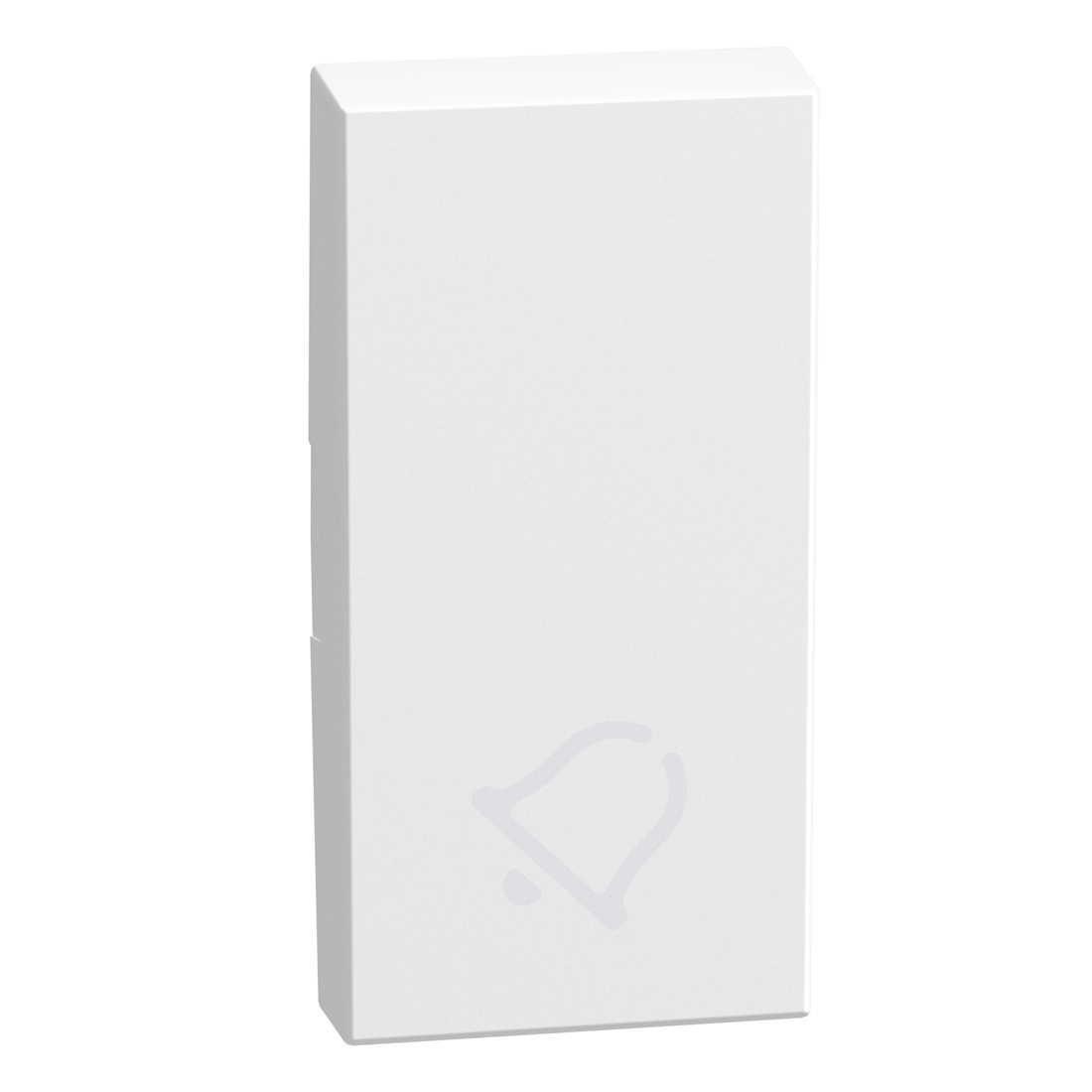 Лицев панел символ звънец 1M Бял - bticino Light Now YW4915D