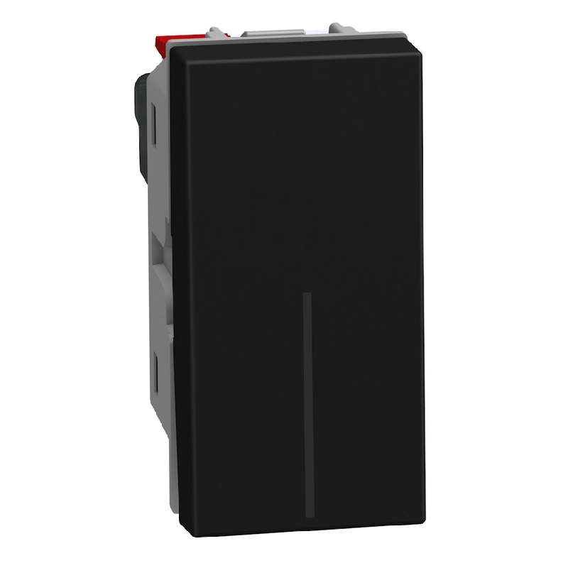 Еднополюсен ключ 1M 10А Графит - bticino Light Now YD4001A