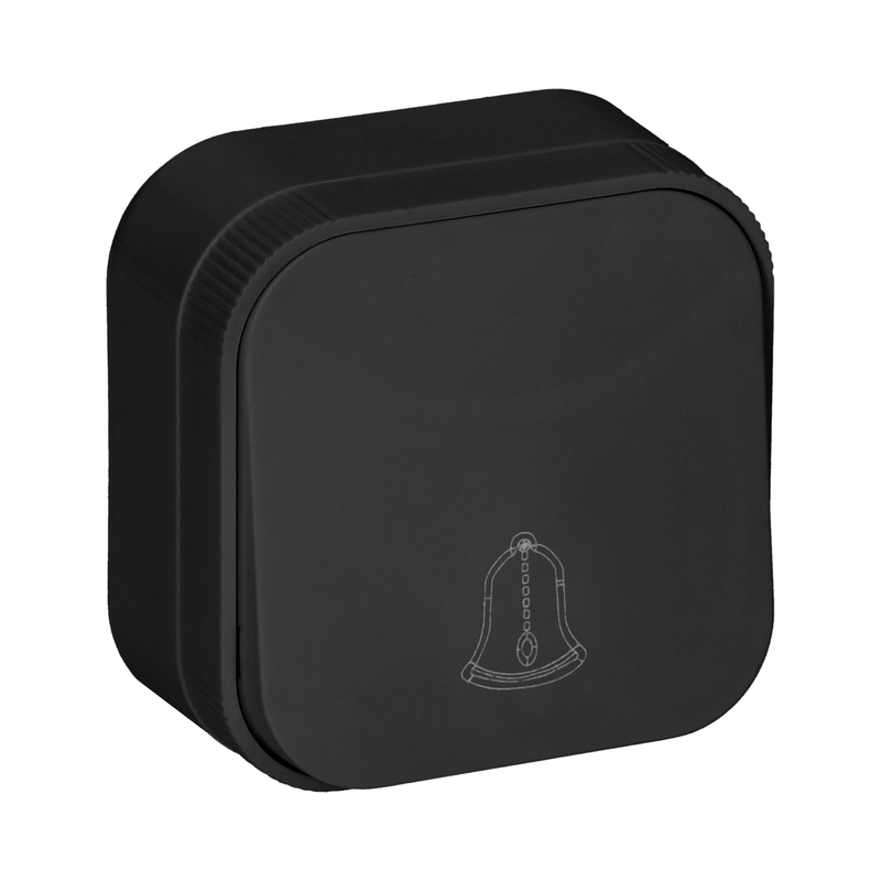 Бутон символ звънец ОМ 10A Черен - Orno ToDoOrno OR-OE-7204/B