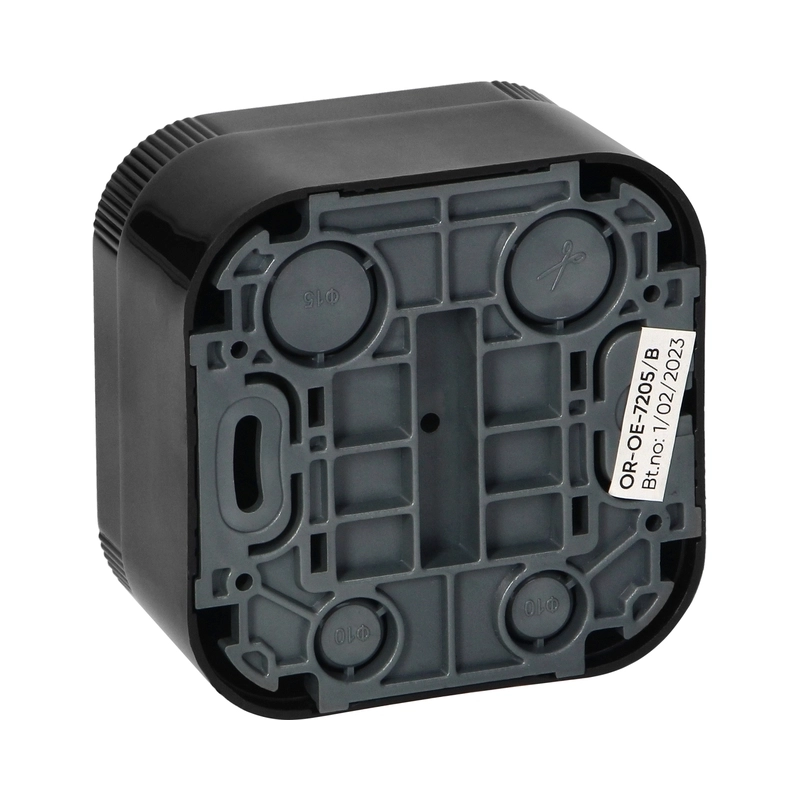 Контакт Шуко 2P+E ОМ 16A Черен - Orno ToDoOrno OR-OE-7205(GS)/B